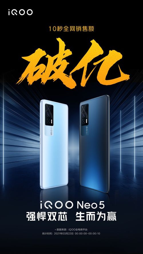 2499元起 iQOO Neo5首销10秒销售额破亿